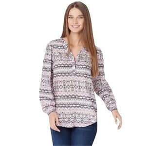 Haute Hippie Tribe ‘Rosie’ Half Button Shirt 💕